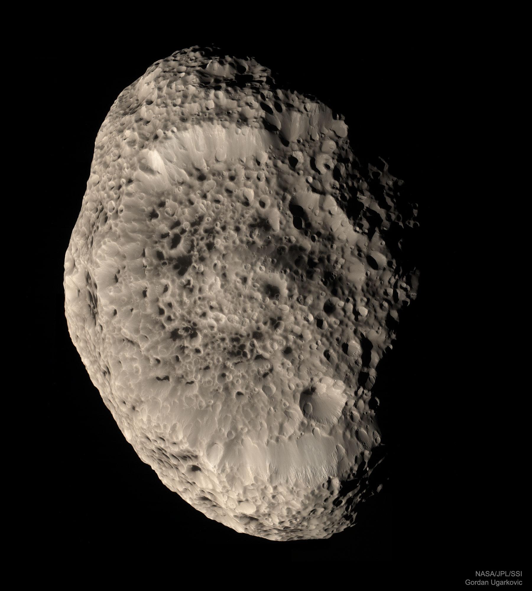 Saturn’s Hyperion in Natural Color