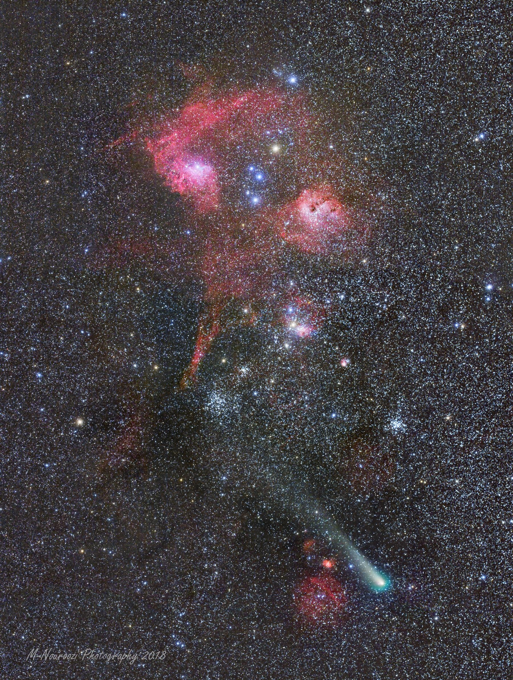 Comet, Clusters, and Nebulae