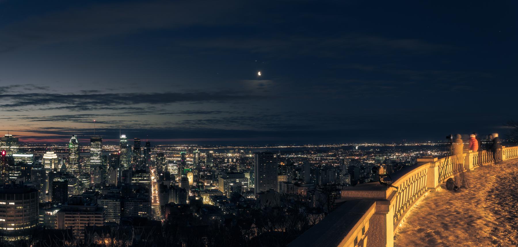 Morning, Planets, Moon, and Montreal