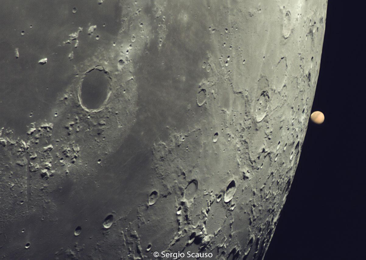 Mars at the Moons Edge