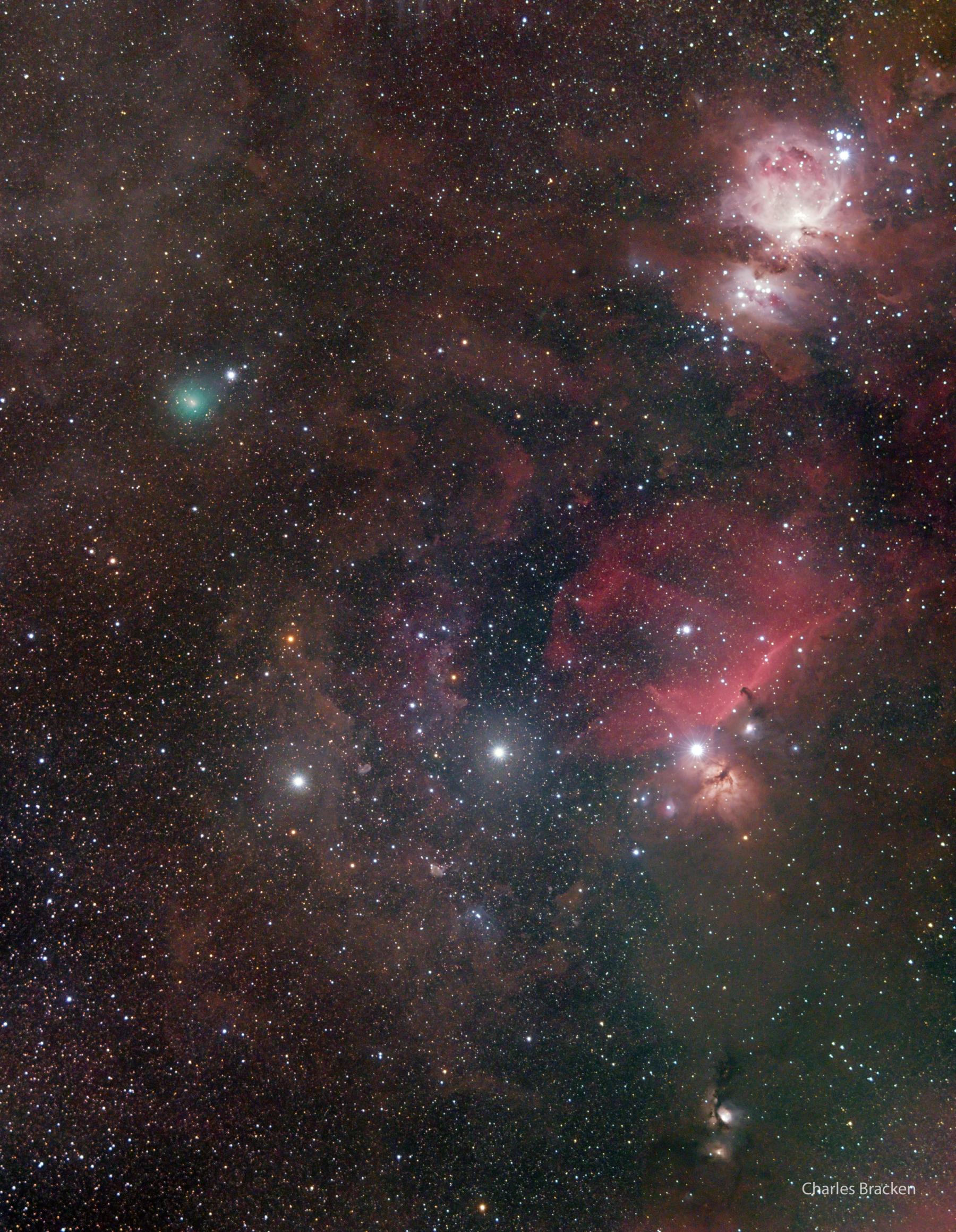 Comet ATLAS and Orion’s Belt