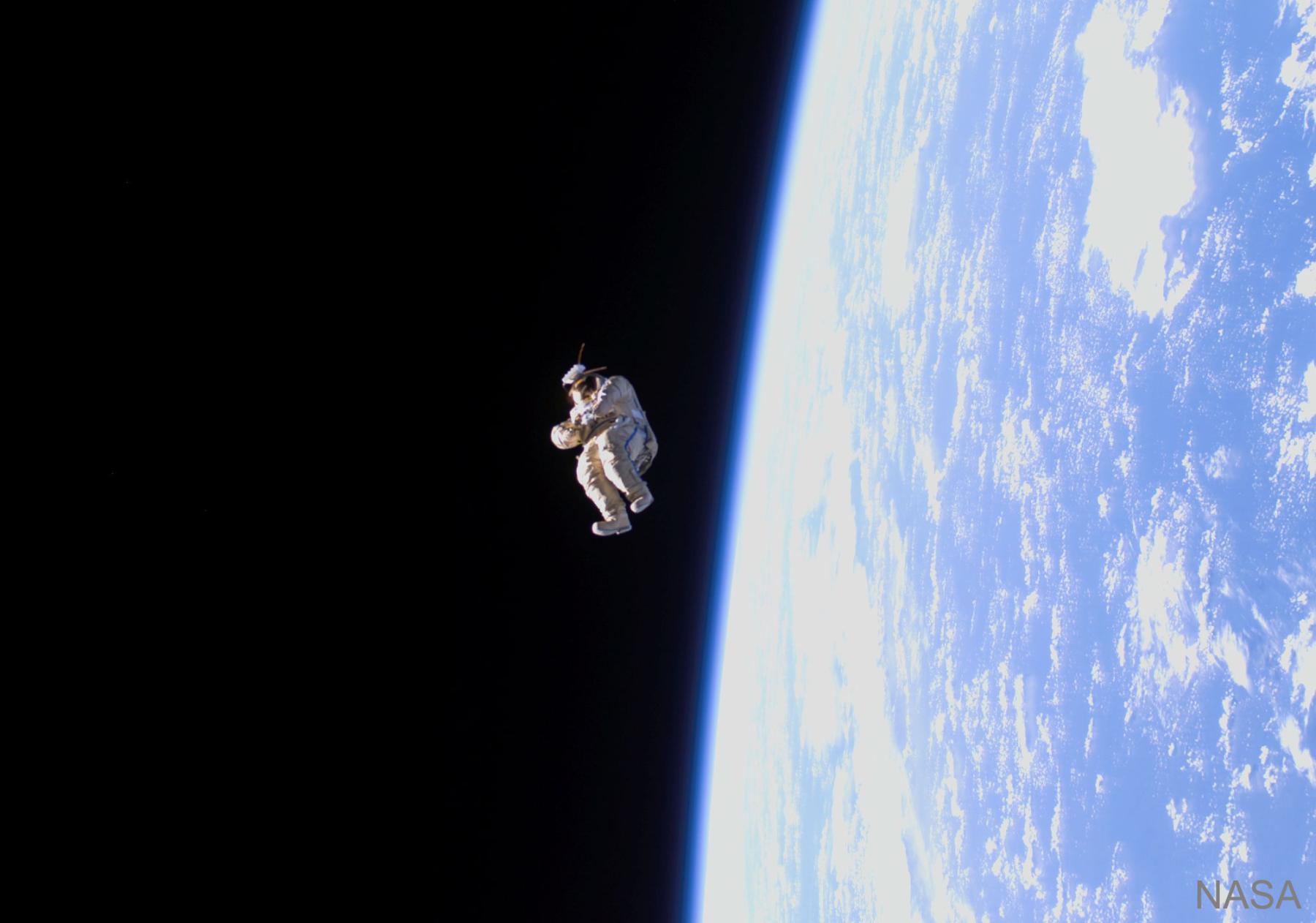 SuitSat 1: A Spacesuit Floats Free