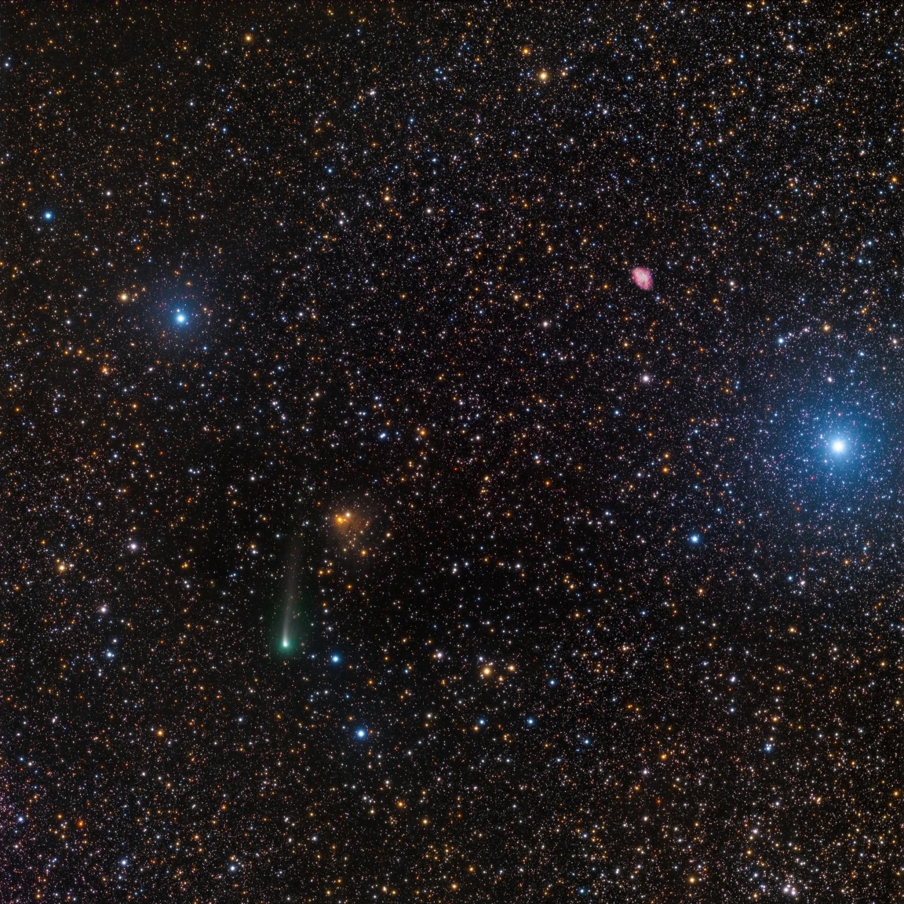 A Comet and a Crab