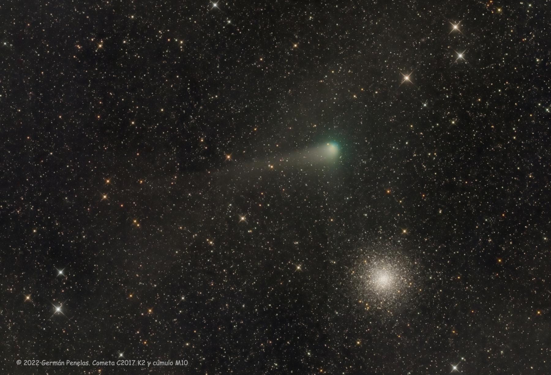 Messier 10 and Comet