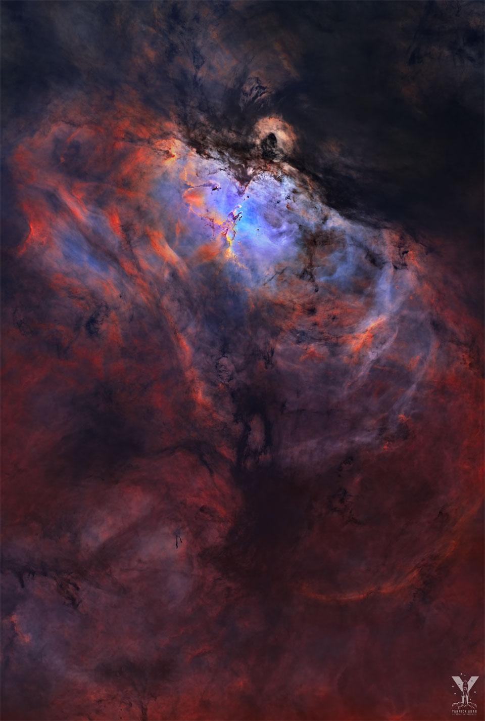 Star Forming Eagle Nebula without Stars