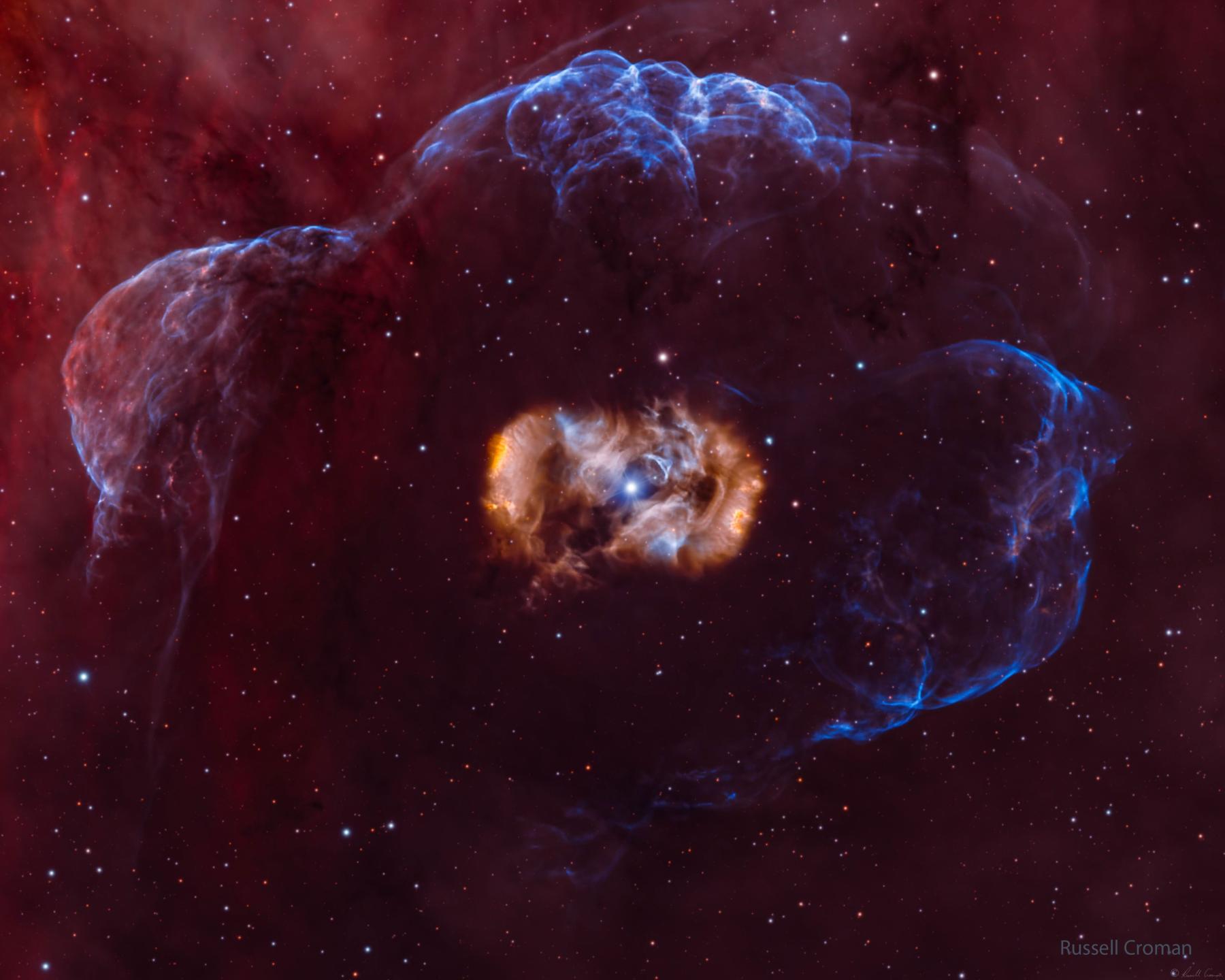 NGC 6164: Dragon’s Egg Nebula and Halo