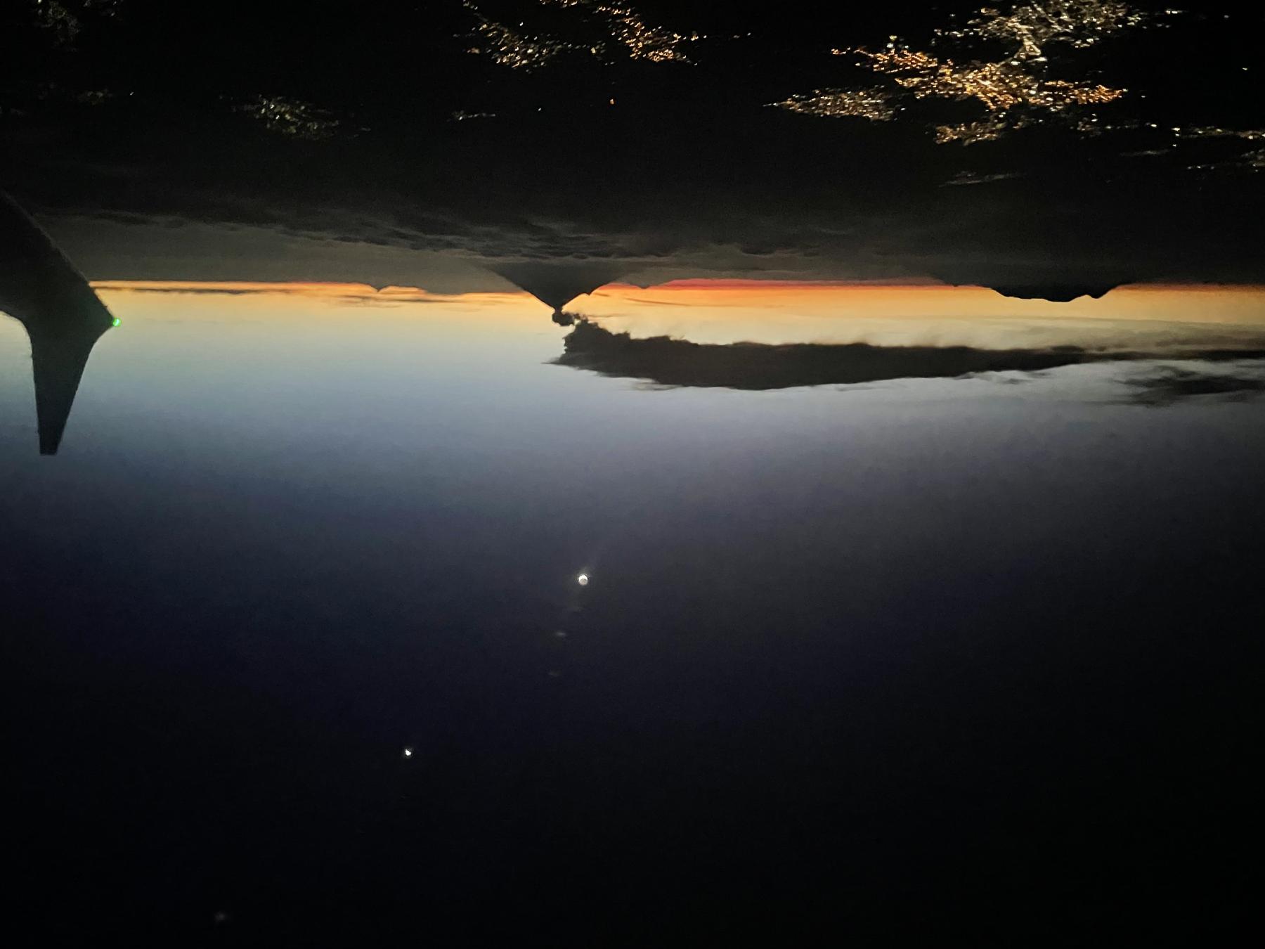 Venus, Moon, and the Smoking Mountain