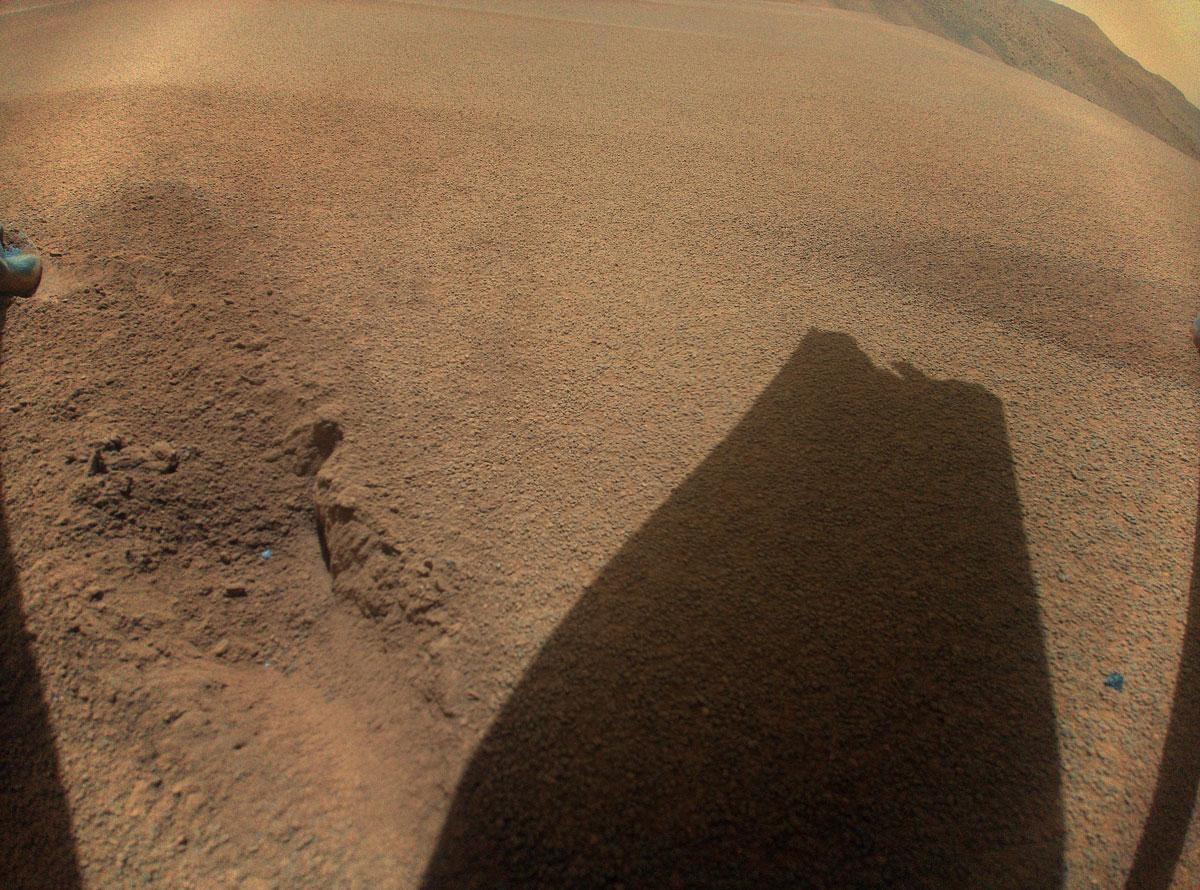 The Shadow of Ingenuity’s Damaged Rotor Blade