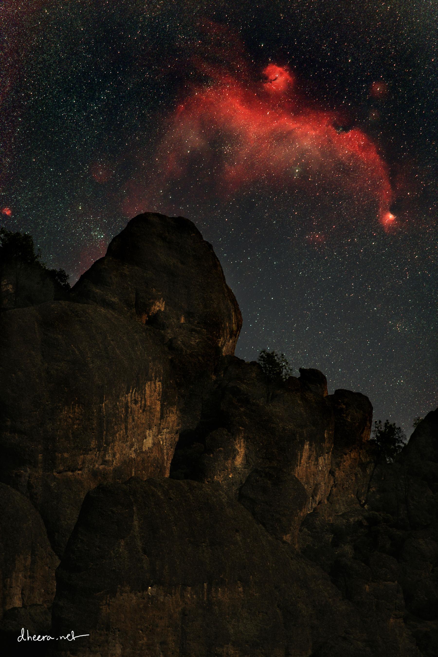 Seagull Nebula over Pinnacles Peak