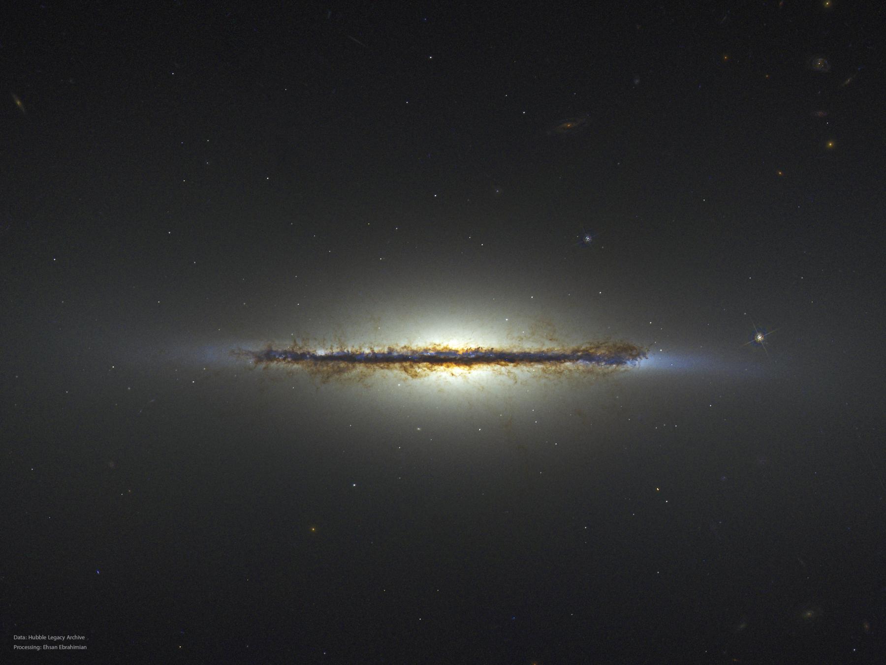 M102: Edge on Disk Galaxy