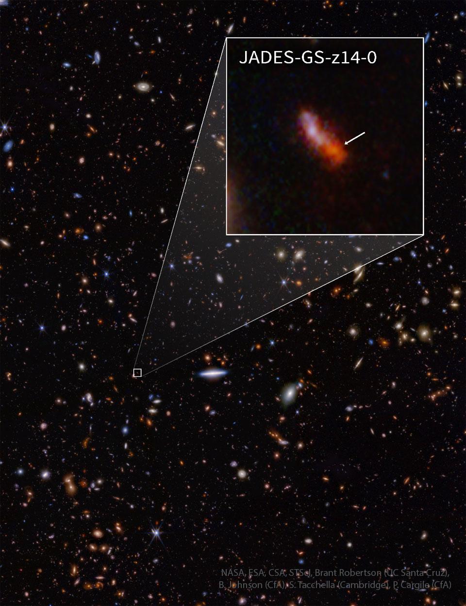 JADES GS z14 0: A New Farthest Object