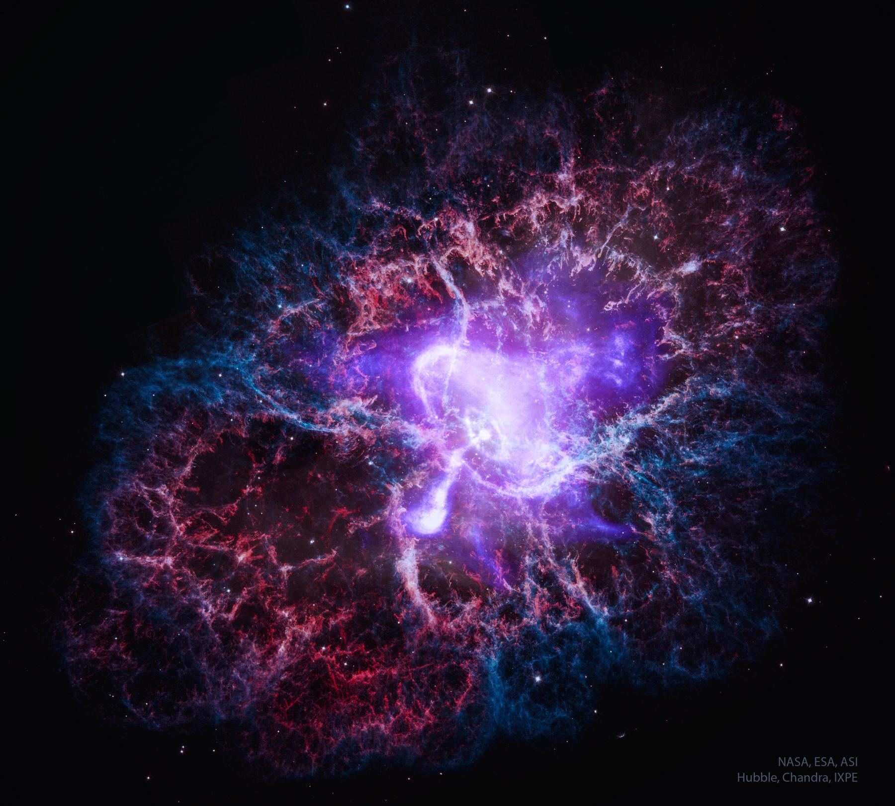 The Crab Nebula from Visible to X Ray