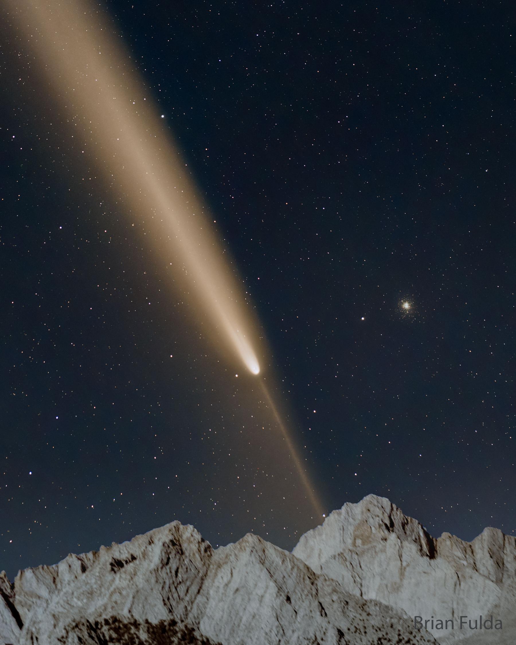 Comet Tsuchinshan ATLAS over California