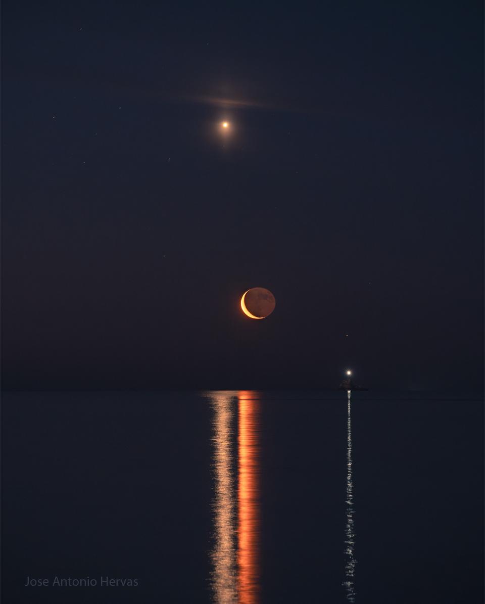 Planet Lines Across Water