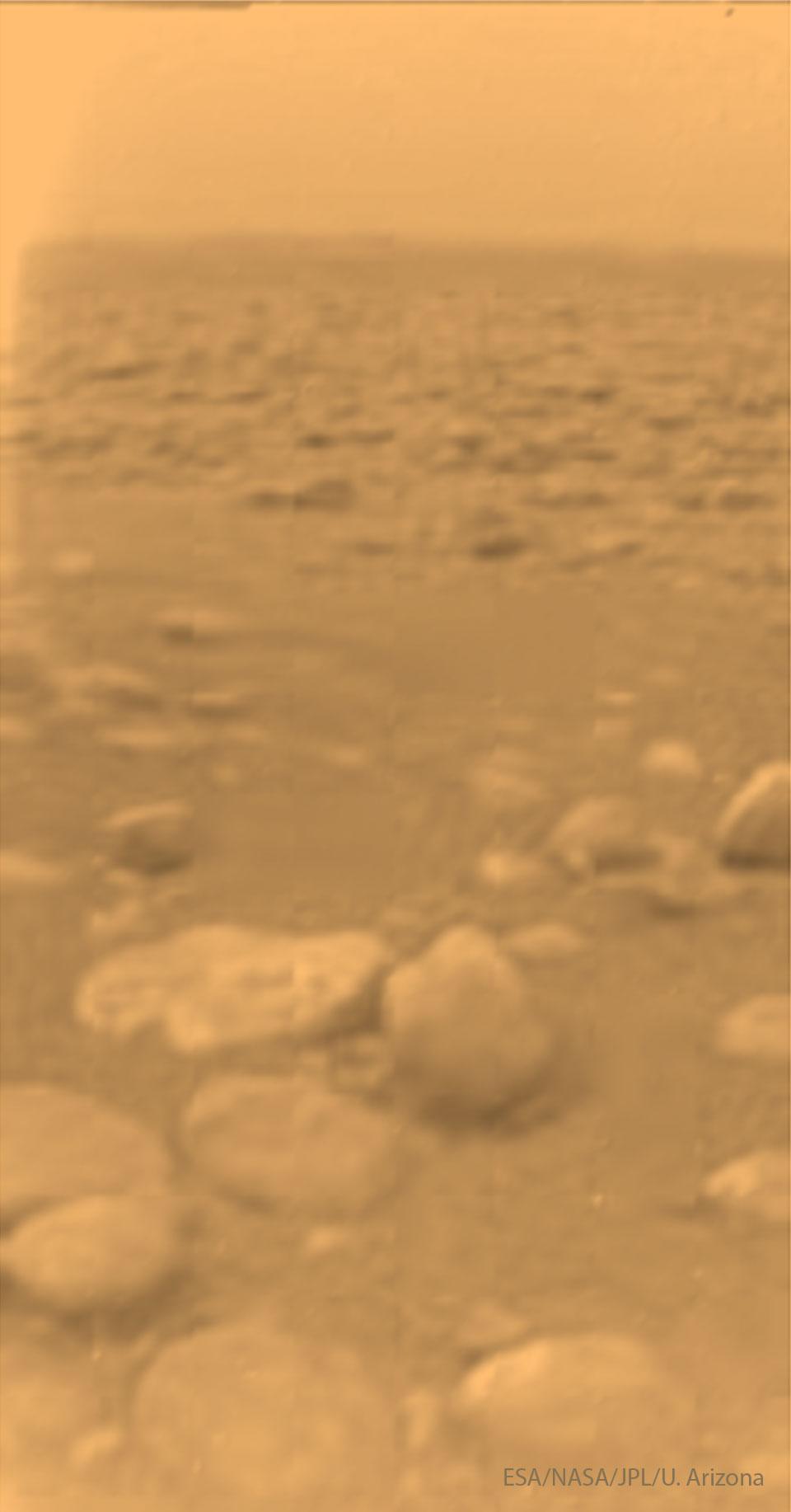 The Surface of Titan from Huygens
