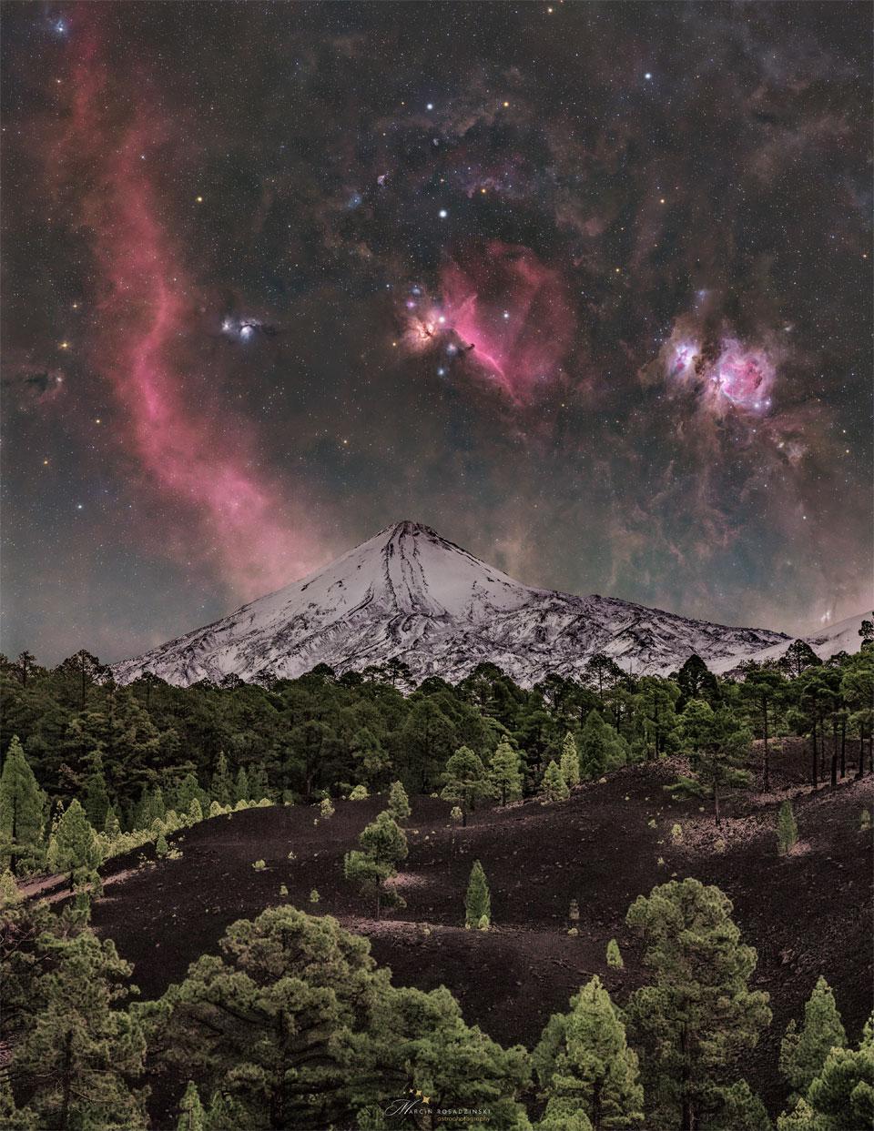 Orion over Mount Teide
