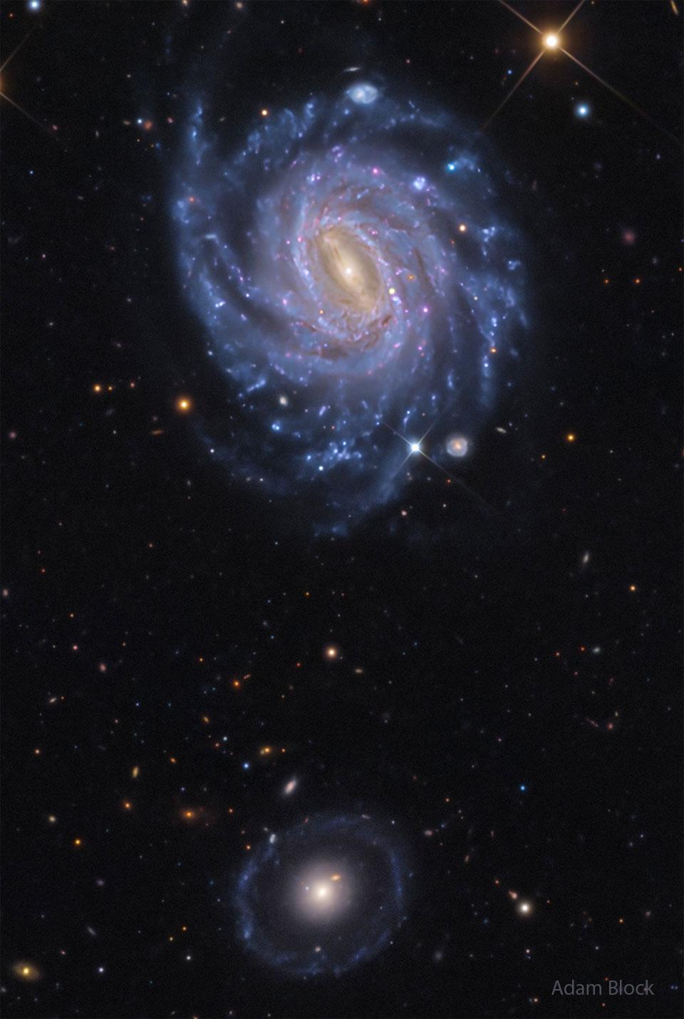 NGC 3660 and Burcins Galaxy