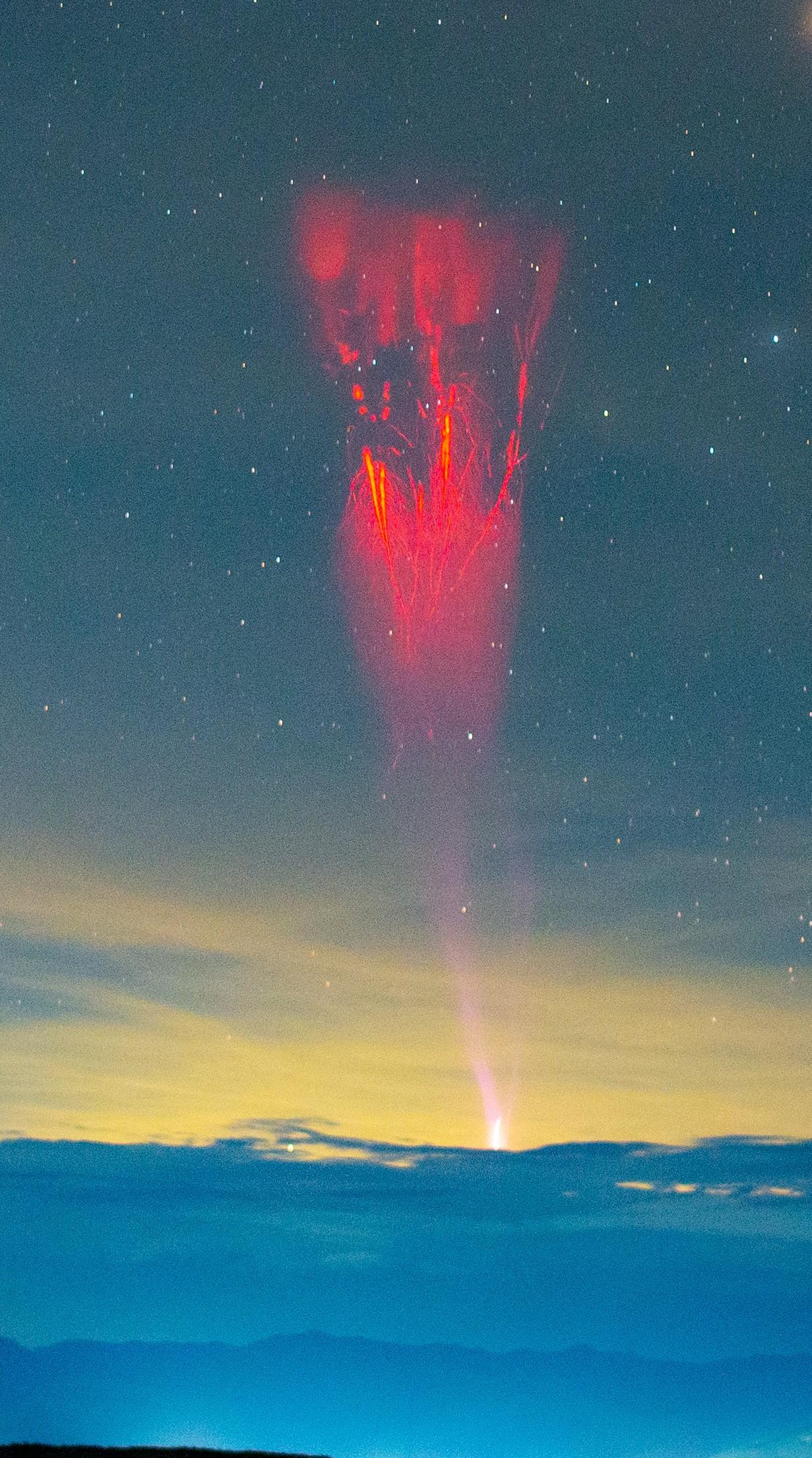 Gigantic Jet Over the Tatacoa Desert