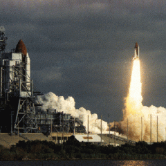 Columbia Waits, Discovery Launches