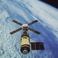 Skylab Over Earth