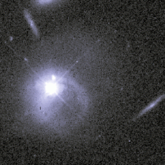 A Quasar-Galaxy Collision?