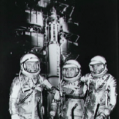 Mercury Astronauts and a Redstone