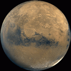 A Huge Impact Crater on Mars