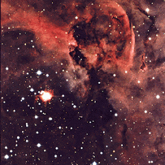 The Keyhole Nebula Near Eta Carinae