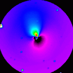A Dust Jet From Hale-Bopp