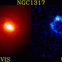 Starburst Ring in Galaxy NGC 1317