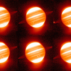 Running Red Rings Around Jupiter