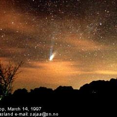 Earth, Clouds, Sky, Comet