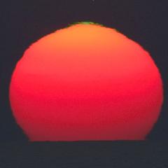 A Green Flash from the Sun