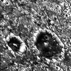 Dark Craters on Ganymede