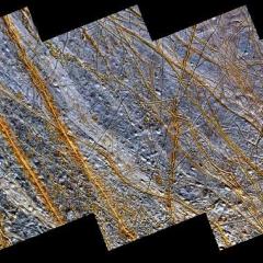 Plains and Ridges on Europa