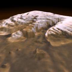 3-D Mars North Pole