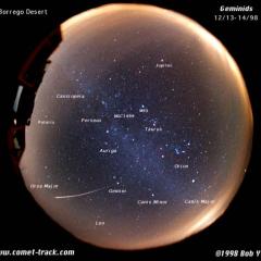 A Geminid from Gemini