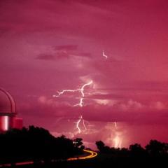 Telescope with Lightning