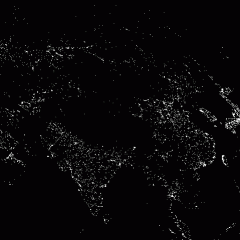 Asia at Night