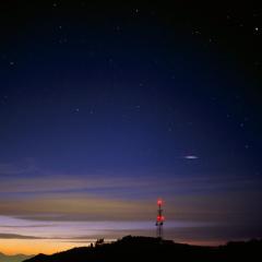 An Iridium Flash Sunset