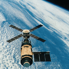 Skylab Over Earth