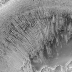 Newton Crater: Evidence for Recent Water on Mars