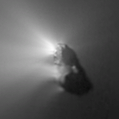 Halley s Nucleus: An Orbiting Iceberg