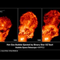 XZ Tauri System Ejects Gas Bubble