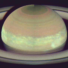 Saturn Rotates