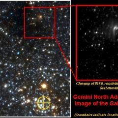Gemini North Images Bow Shock Near Galactic Center