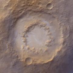 A Frosty Crater On Mars