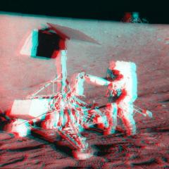 Apollo / Suveyor Stereo View