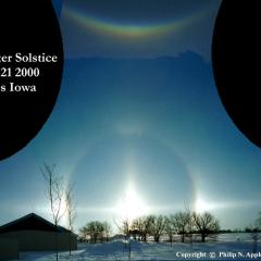 Sun Halo at Winter Solstice