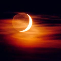 The Old Moon in the New Moon’s Arms